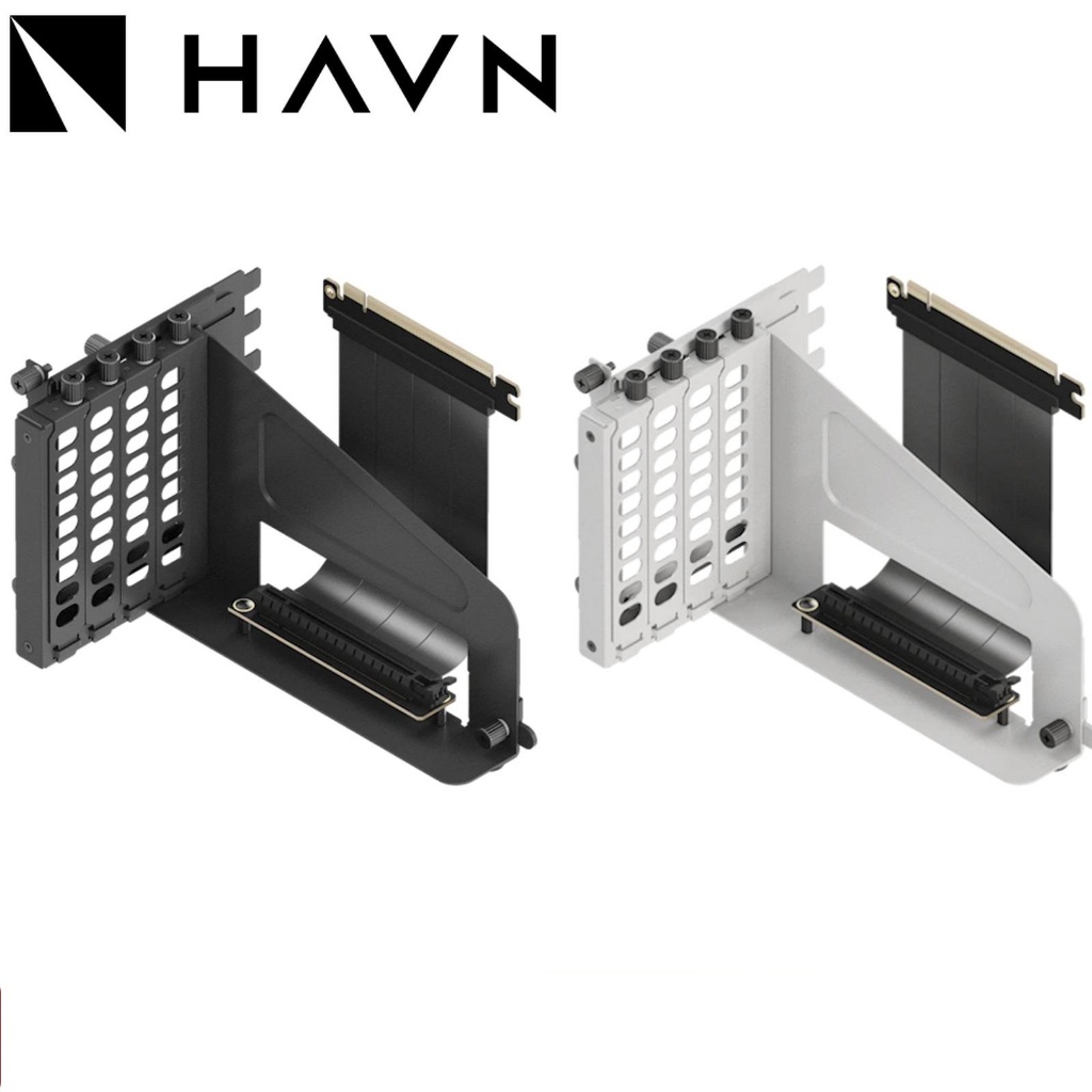 HAVN Universal VGPU Kit 6-Slot height adjustment for flexible GPU placement with PCIe 5.0 riser cabl