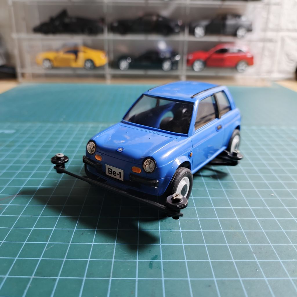 Tamiya Nissan Be-1 Blue Version STB rakit pajang