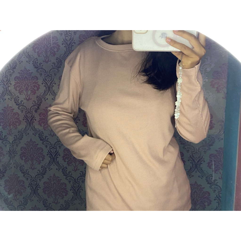 Kaos rib lengan panjang GAP