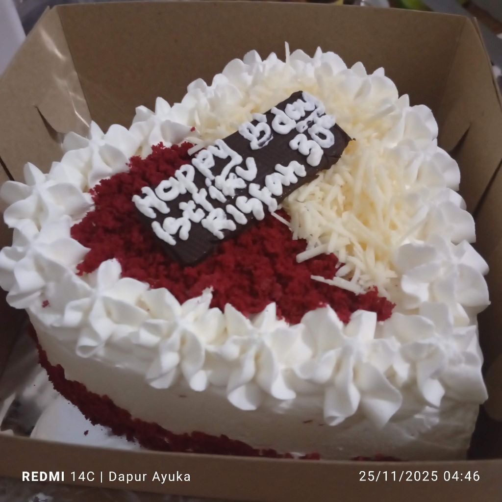 kue ulang tahun red Velvet/cake red Velvet