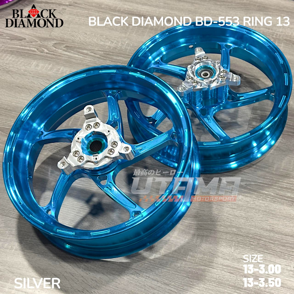 VELG RACING BD-553 BLACK DIAMOND NMAX NEW / NMAX NEO / NMAX TURBO / AEROX TURBO 5STAR
