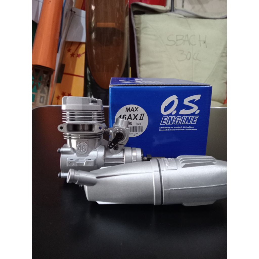 RC Plane Mesin Pesawat OS 46AX Two Stroke Glow Engine Japan