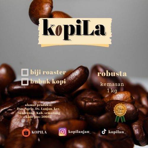kopi bubuk robusta | kemasan 1kg kopi murni dari biji kopi robusta lereng gunung ungaran