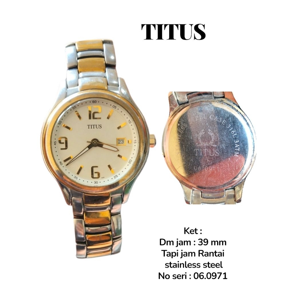 Jam Tangan Second Brand Titus