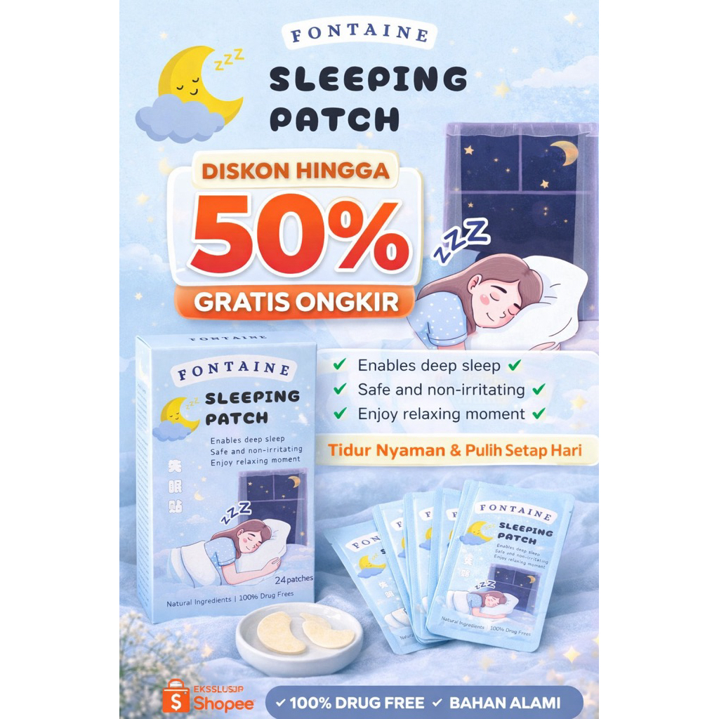 Fontaine Sleeping Patch Koyo Ampuh Insomnia