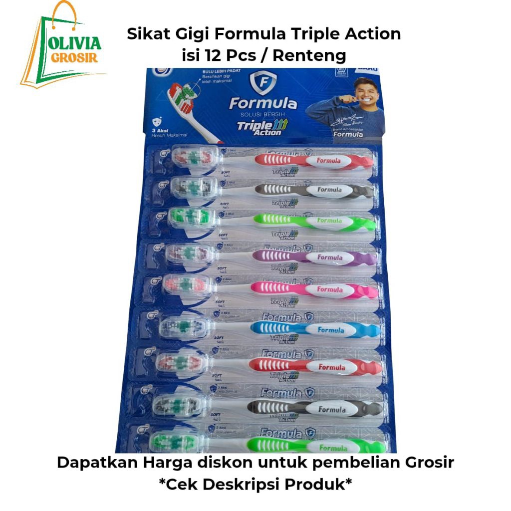 Sikat Gigi Formula Triple Action (Renteng)