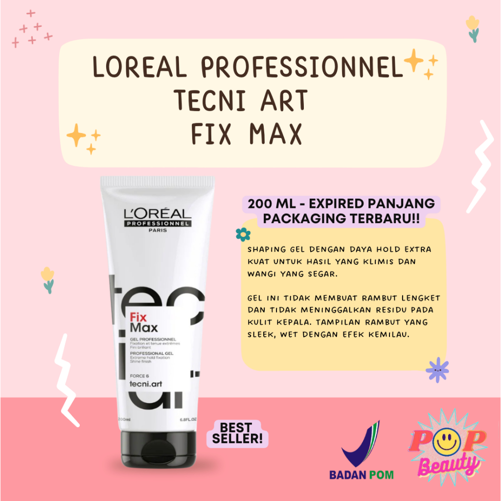 Loreal Tecni Art Fix Max Shaping Gel For Extra Hold 200ml loreal fix max force 6/ loreal gel rambut 