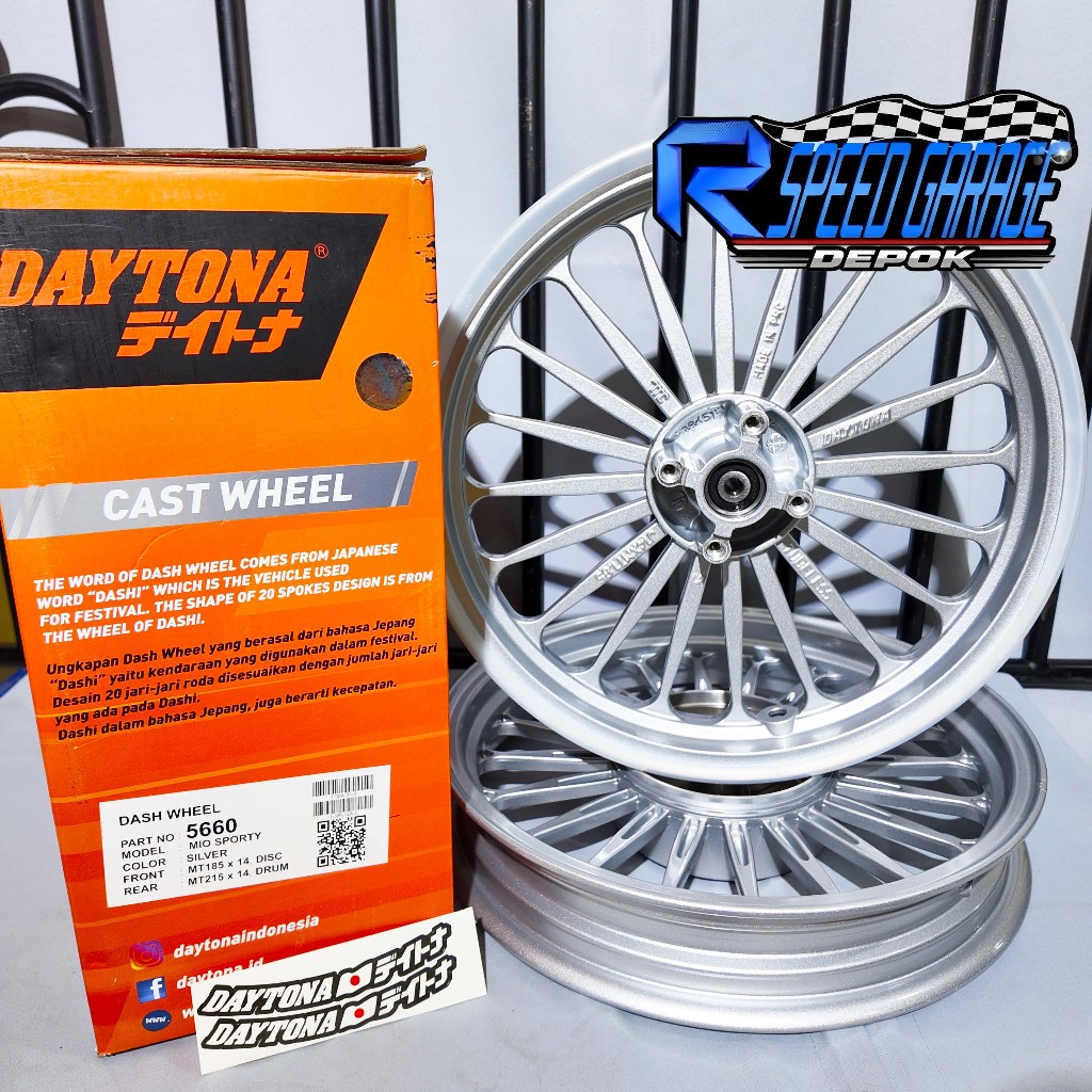VELG DAYTONA DASH WHEEL CLASSIC 1.85 2.15 RING 14 YAMAHA MIO SPORTY