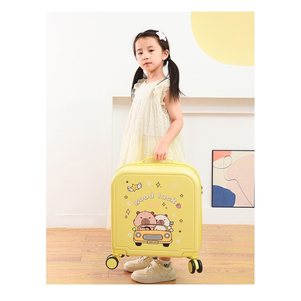 Koper anak sanrio Unisex Animasi lucu 18 inch Troli 4 roda