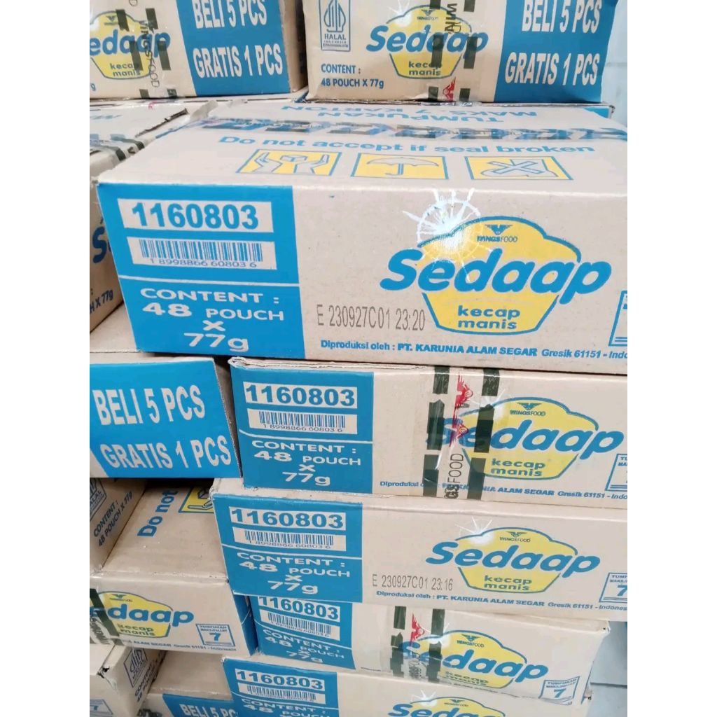 Kecap sedap 1 dus kemasan 2000 isi 48 pcs paket jualan hemat untung banyak