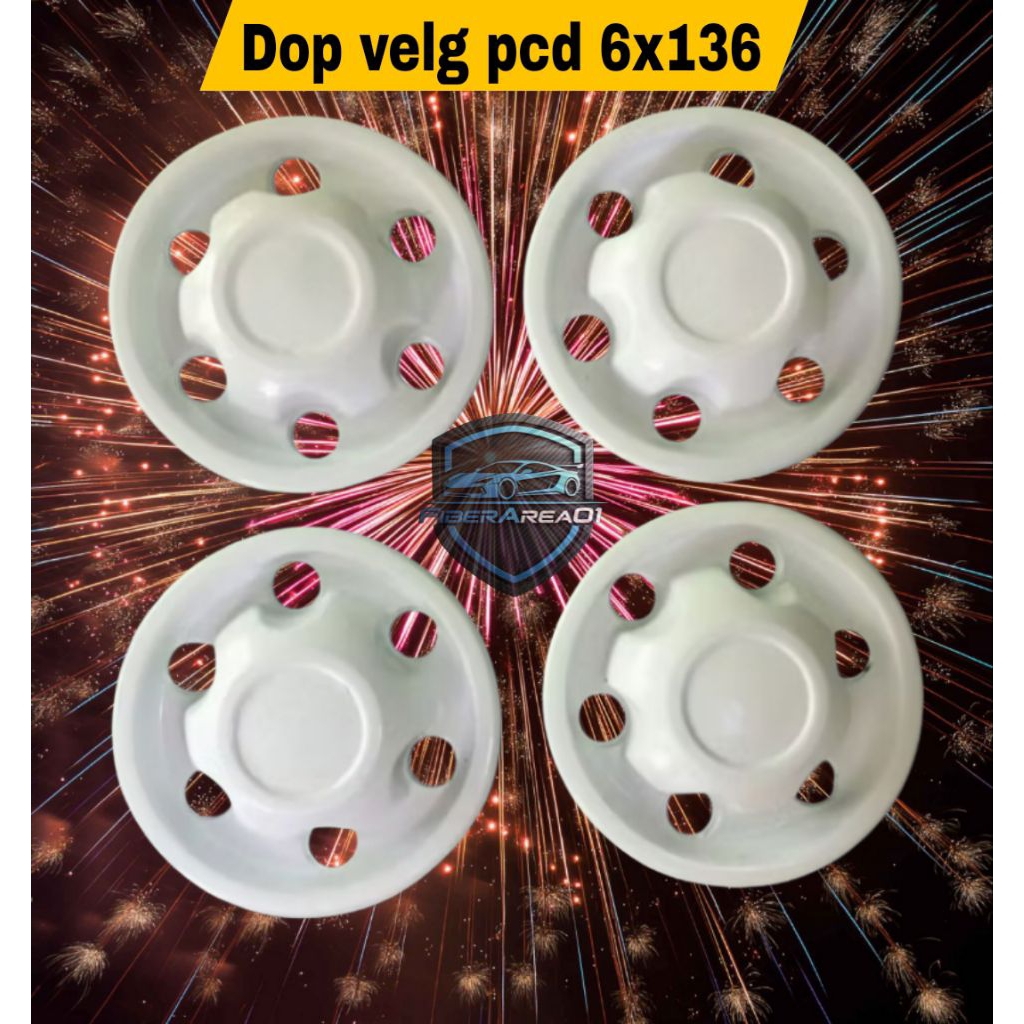 dop velg kaleng pcd 6x139 bahan fiberglass
