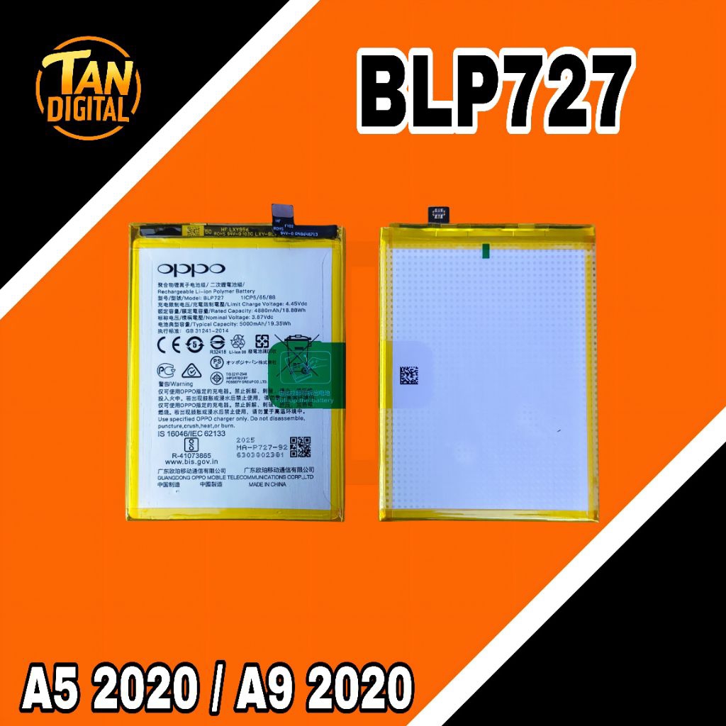 BATERAI BLP727 OPPO A5 2020 / OPPO A9 2020