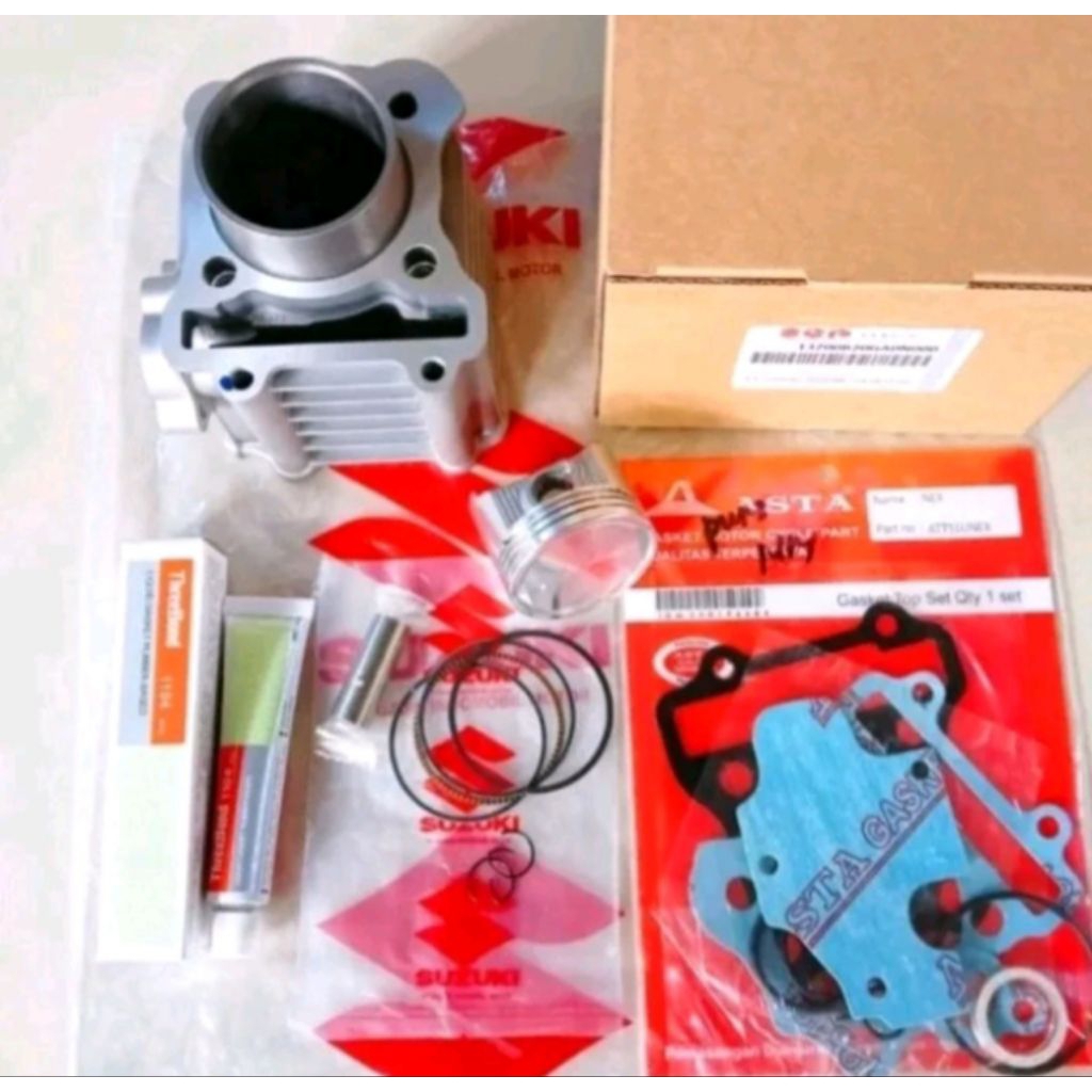 BLOK SEHER LENGKAP + PISTON KIT SUZUKI NEX/ NEX 2 ADREES