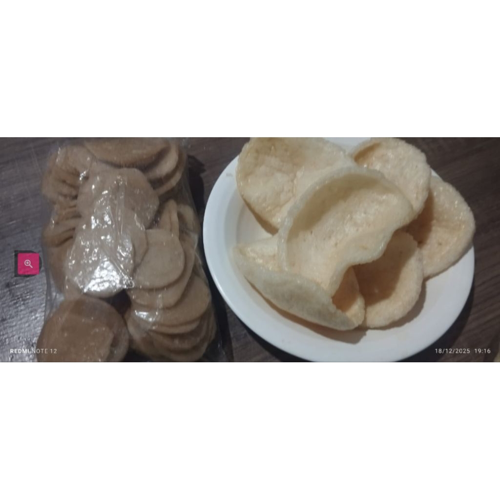 kemplang/kerupuk ikan mentah super bangka