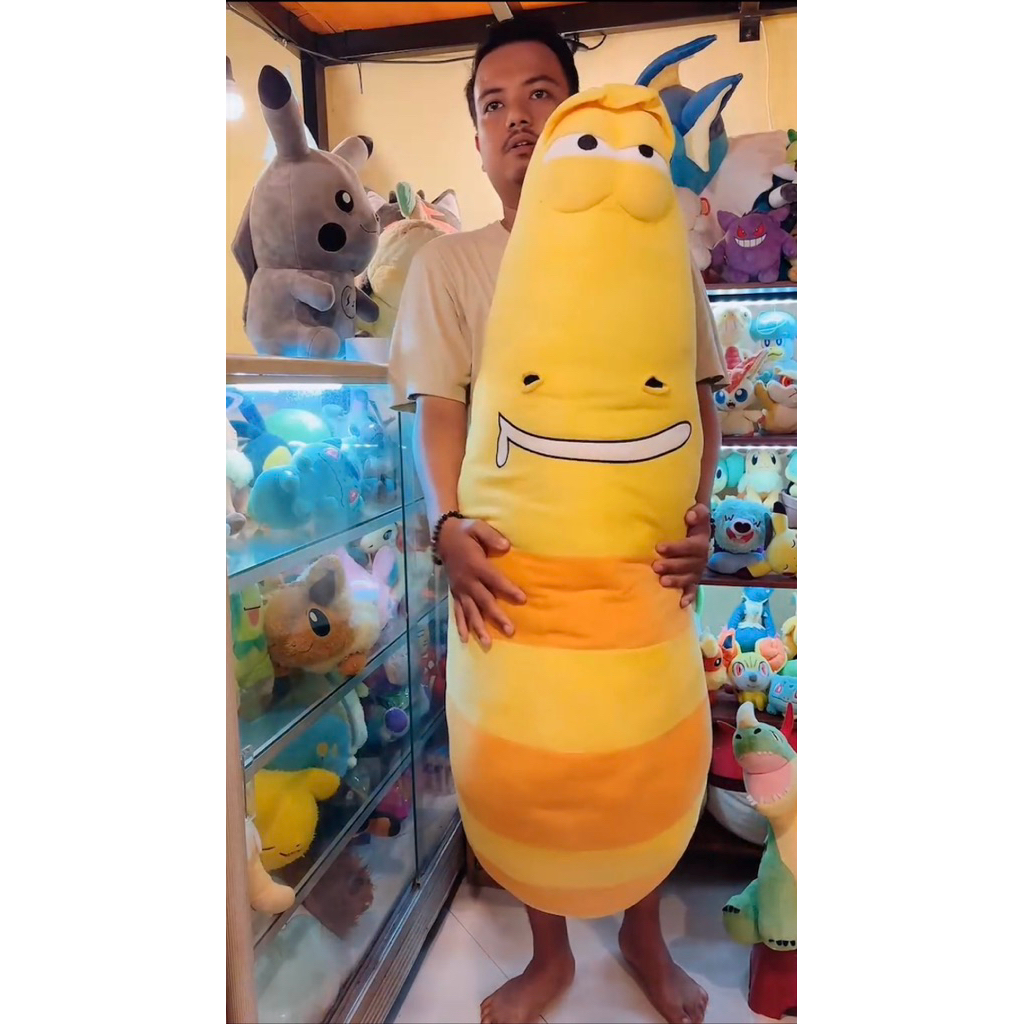Boneka larva jumbo maximum, size 1,5meter (ORIGINAL LARVA MOVIE) Ready stok siap kirim