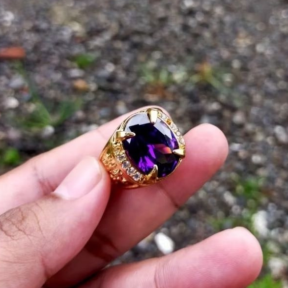 Cincin Batu Akik Ageman Guru Besar P4depokan 4ktif Mult1fungsi Lvel T1nggi
