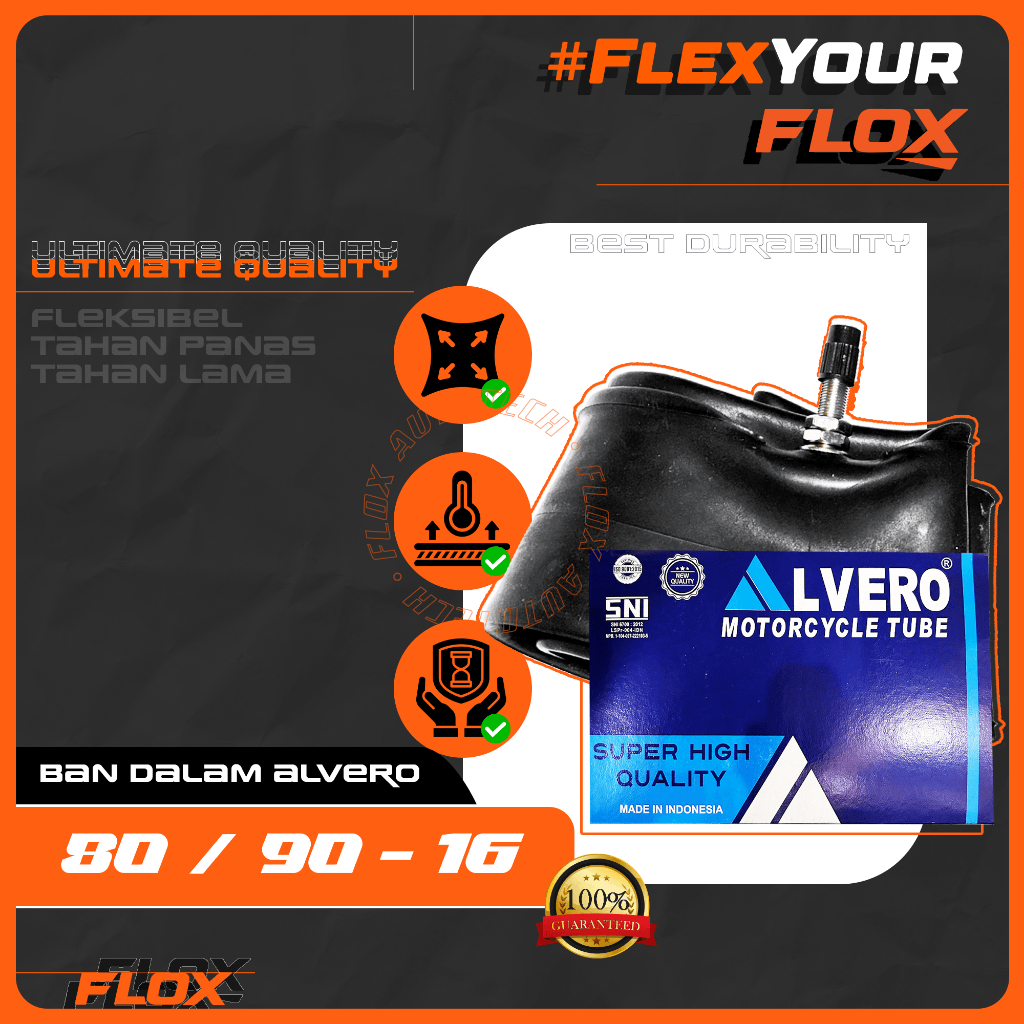 Ban Dalam Alvero 250/275-16 80 90 Ring 16 Motor Matic NMAX Nouvo Skywave Skydrive Harga Bersahabat
