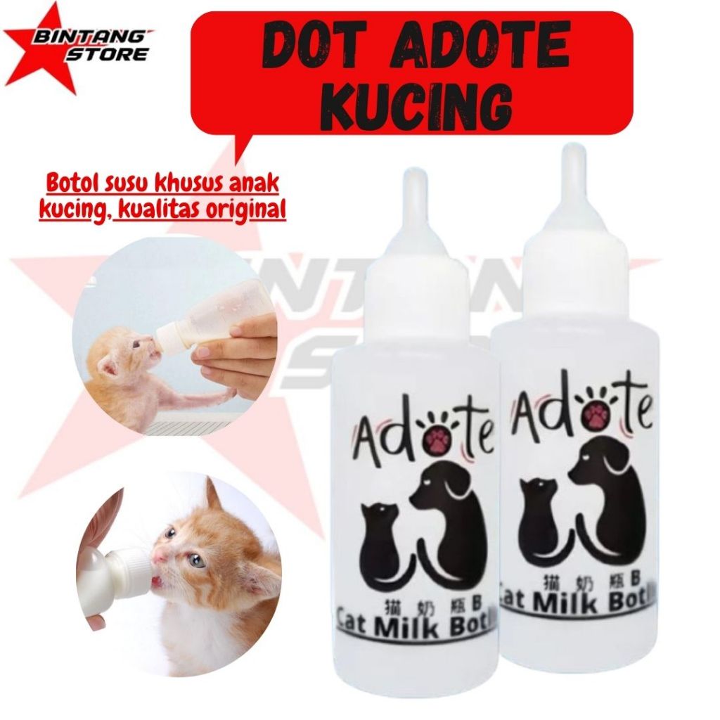 DOT BOTOL SUSU KUCING ANJING KELINCI Nipel Kecil Untuk Bayi Kucing Anjing  Silikon