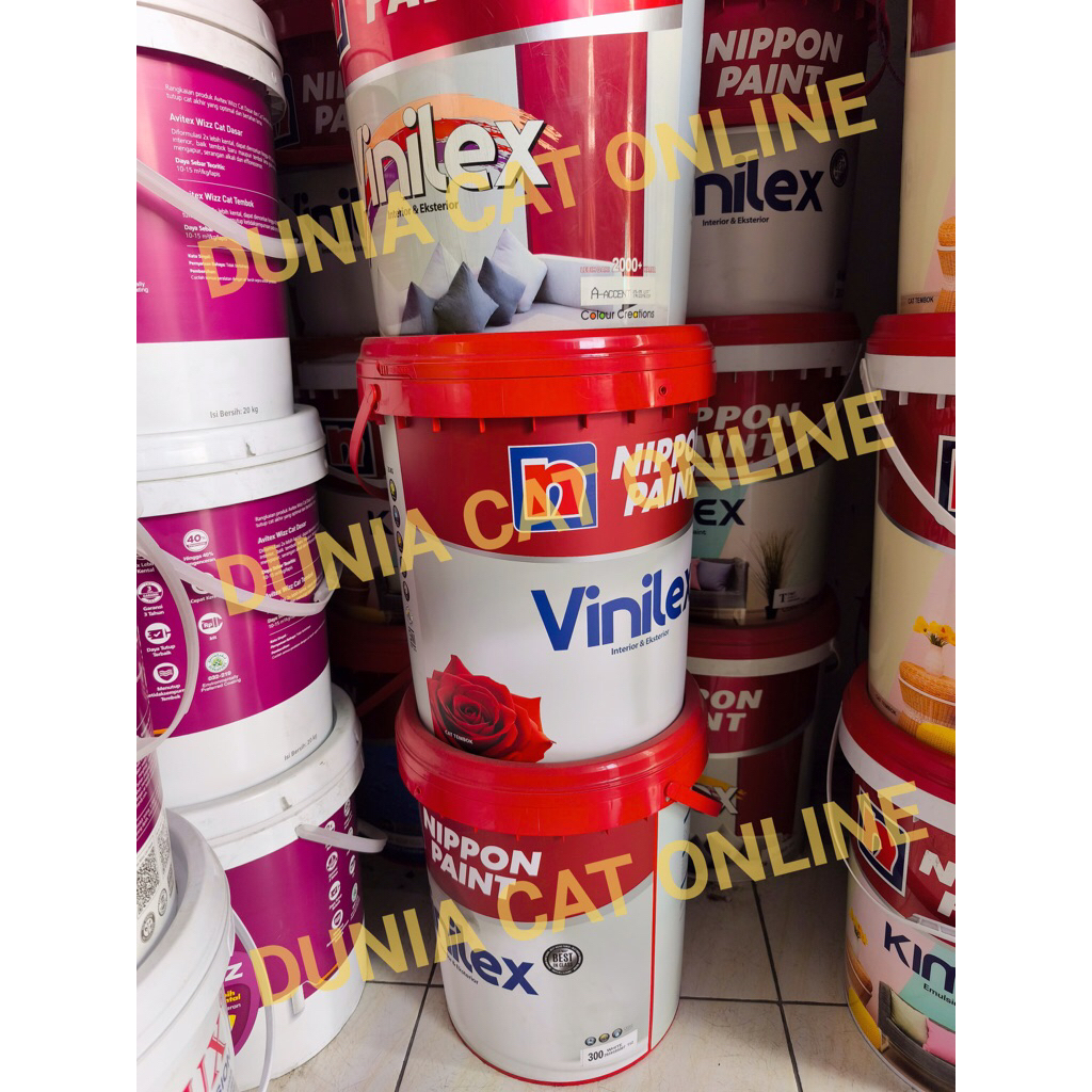 CAT VINILEX NIPPON PAINT 25KG WARNA SOFT TISSUE 1011 / CAT TEMBOK BERKUALITAS EXTERIOR INTERIOR