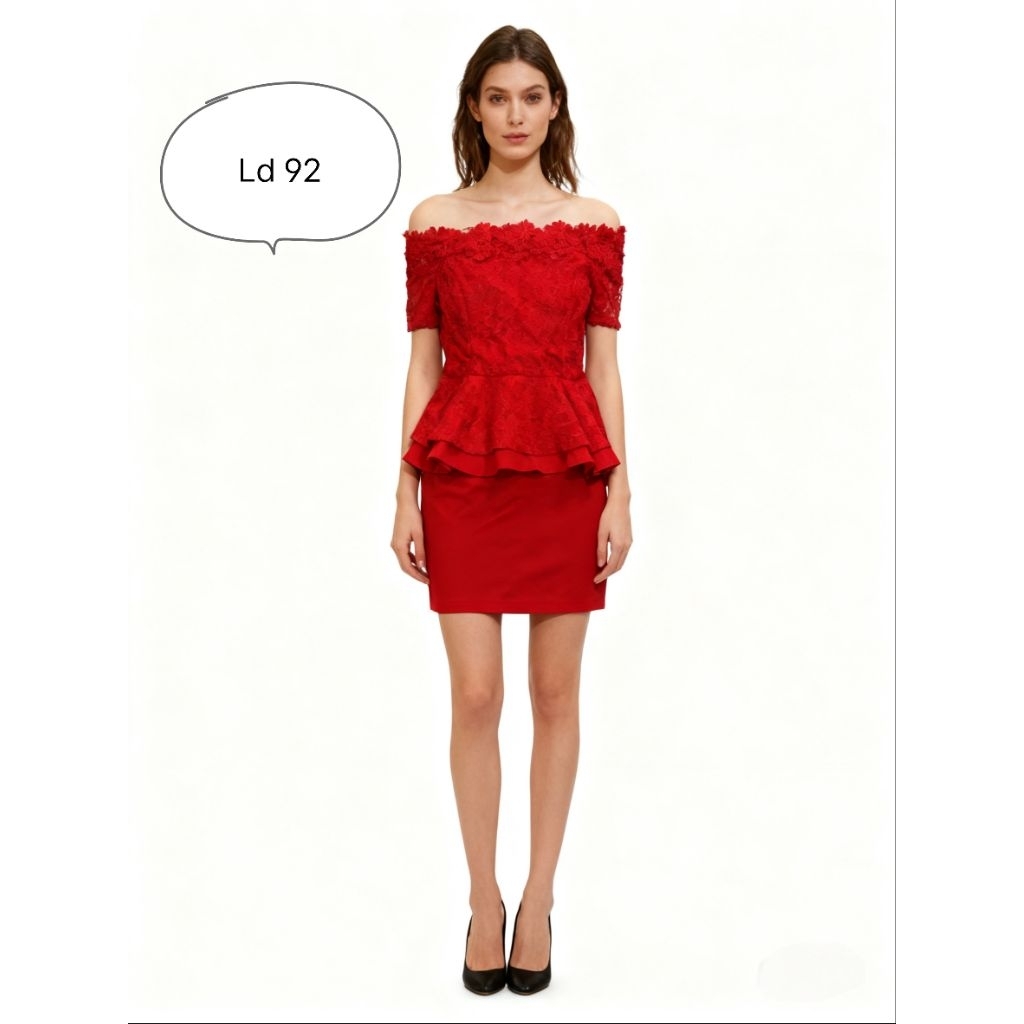 Gaun wanita/Dress wanita brokat sabrina