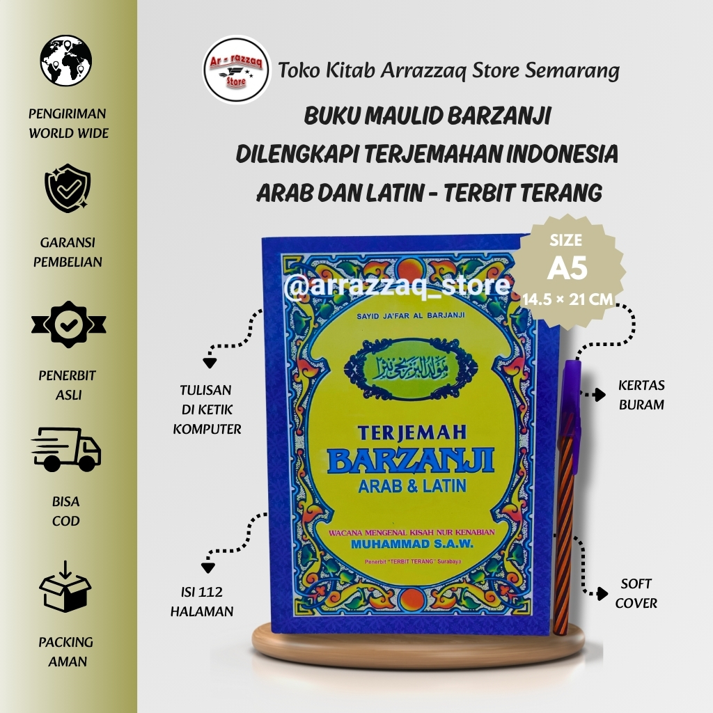 Terjemah Barzanji Arab Dan Latin - Kitab Maulid Barzanji