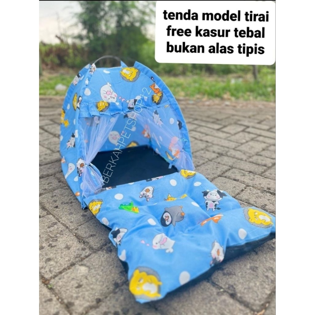 TENDA KUCING MODEL TIRAI BONUS KASURNYA