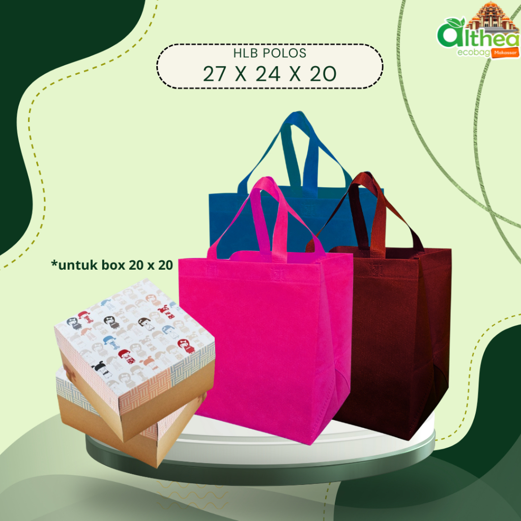 Tas Kotak Nasi 20x20 | Tas Tasyakuran Tas Berkat Tas Walimahan | Tas Kotak Nasi HLB 27x24x20