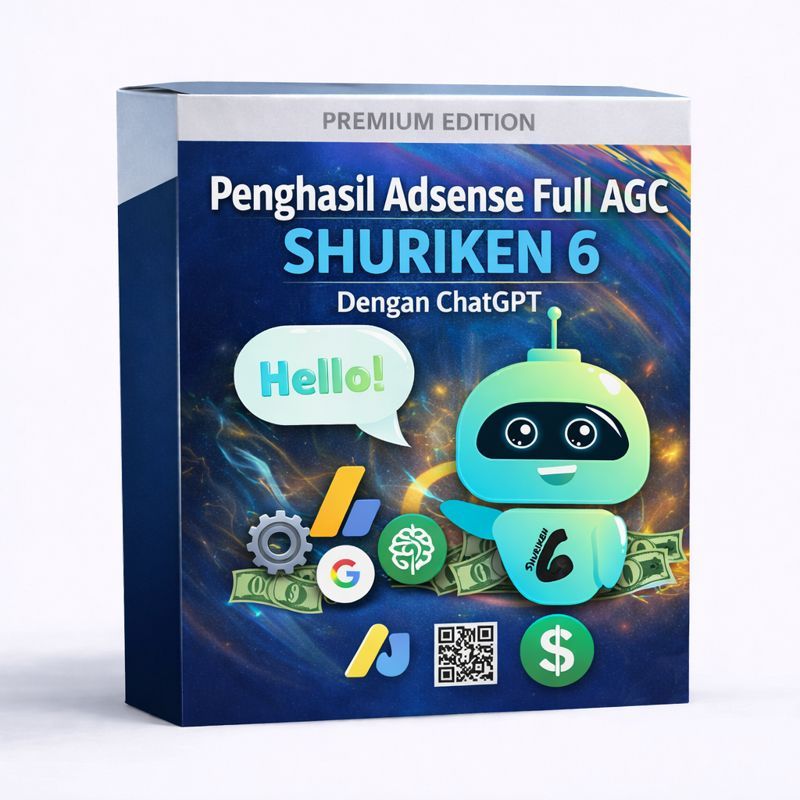 Penghasil Adsense Full AGC SHURIKEN 6 Dengan ChatGPT