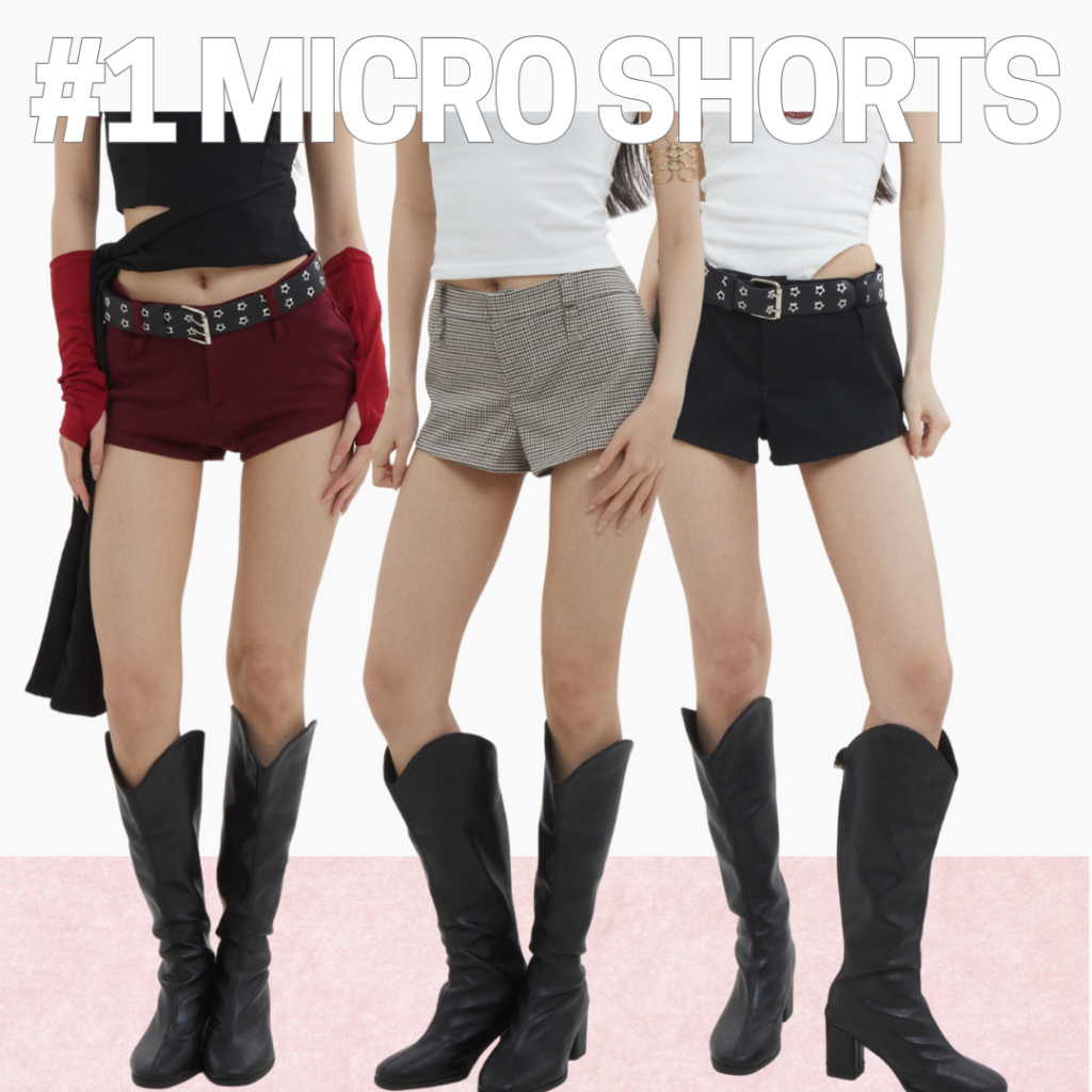 Shewearssugar -- Jennie Micro Short | Celana Wanita | Blackpink Konser Outfit