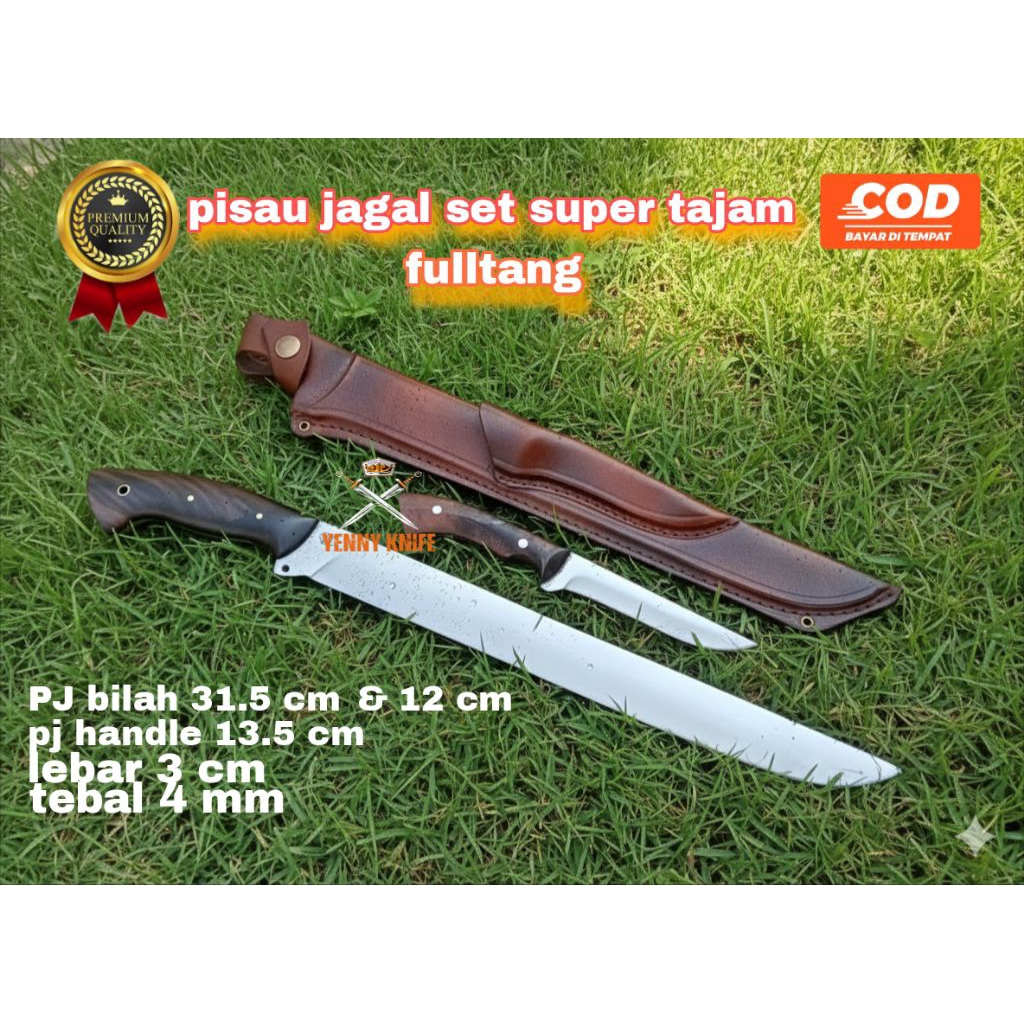 pisau sembelih set Fulltang original