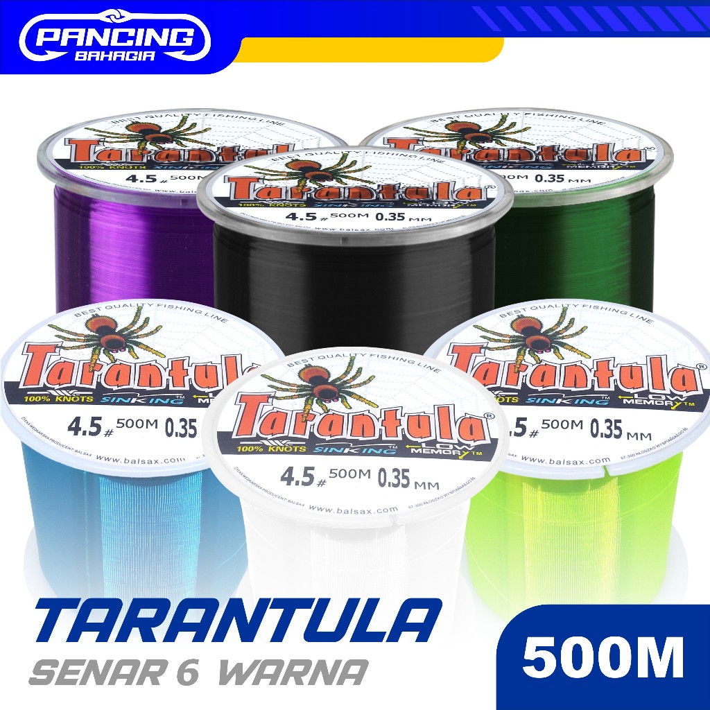Pancing Bahagia Tali Pancing TARANTULA 500Meter   BahanNilon Pancing AntiKeriting SuperKuat