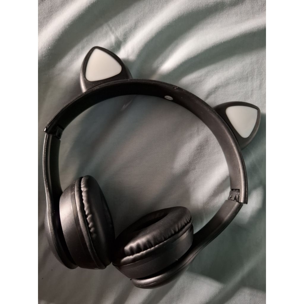 Preloved Headset Bando Kucing Anak LED