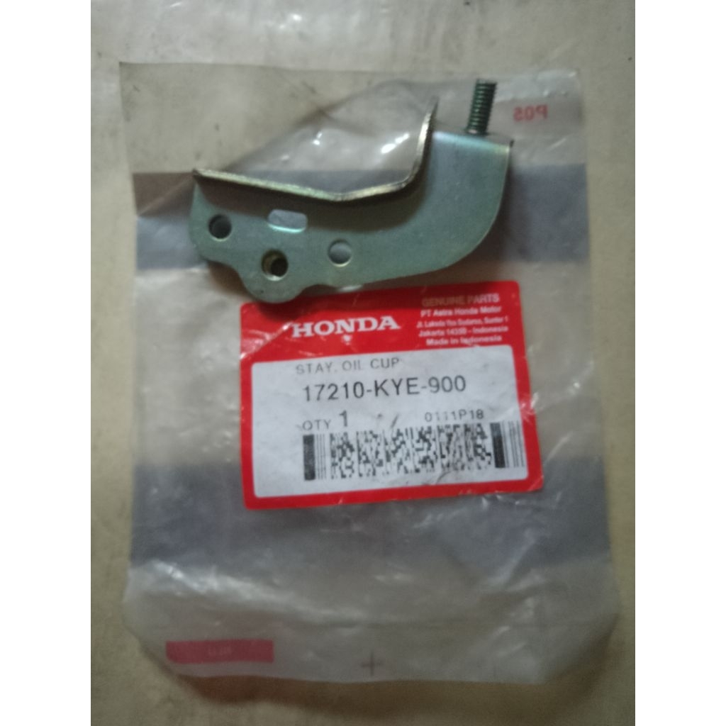 besi plat stay oil Megapro mono kode part 17210-KYE-900