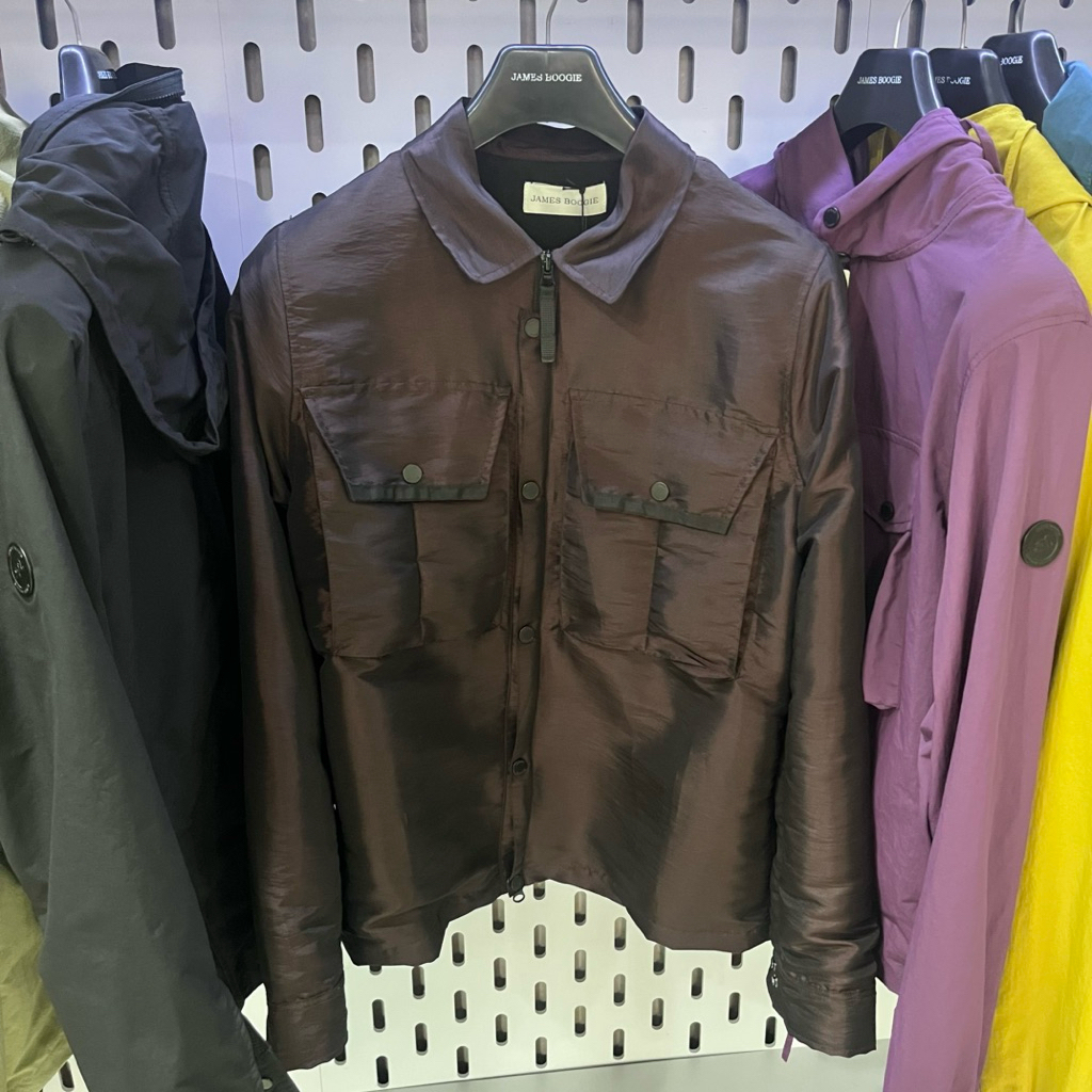 overshirt jacket JAMES BOOGIE OV010 nylon dark brown