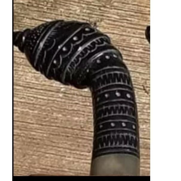 gagang tanduk ukir Togog 15cm GS20