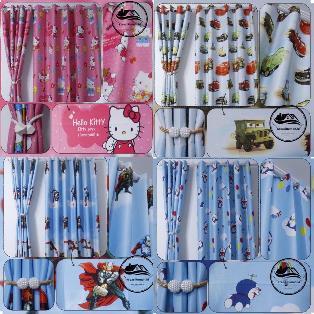 Gorden Anak Karakter Lucu Minimalis – Gorden Kamar Anak Premium