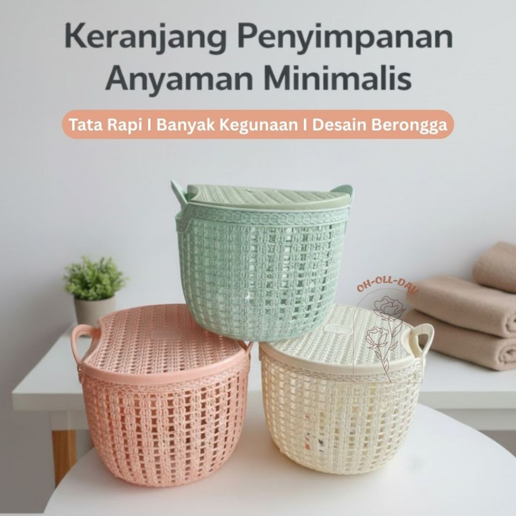 KERANJANG TOPAS / KERANJANG ANYAM / KERANJANG SERBAGUNA / KERANJANG LUCU