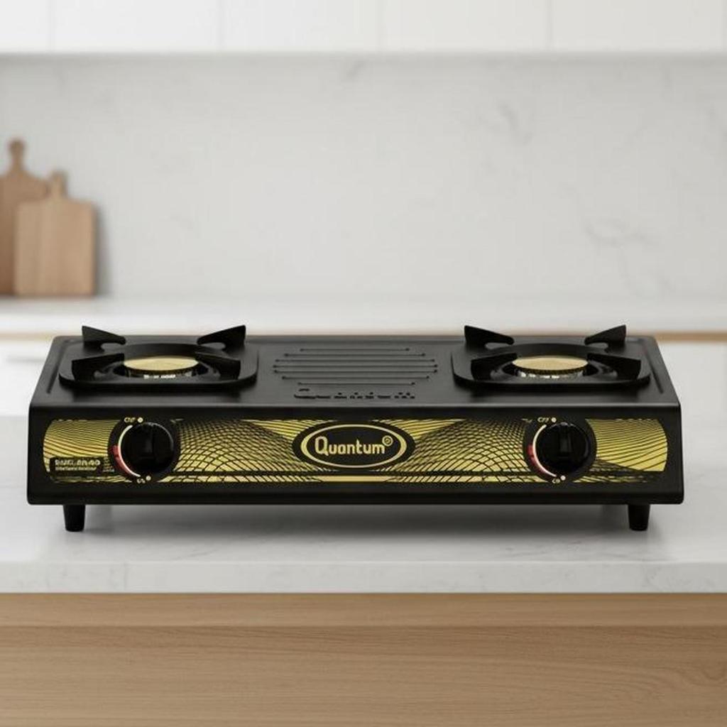 QUANTUM Kompor Gas 2 Tungku QGC-211MBB / QGC211MBB / QGC-211MBB