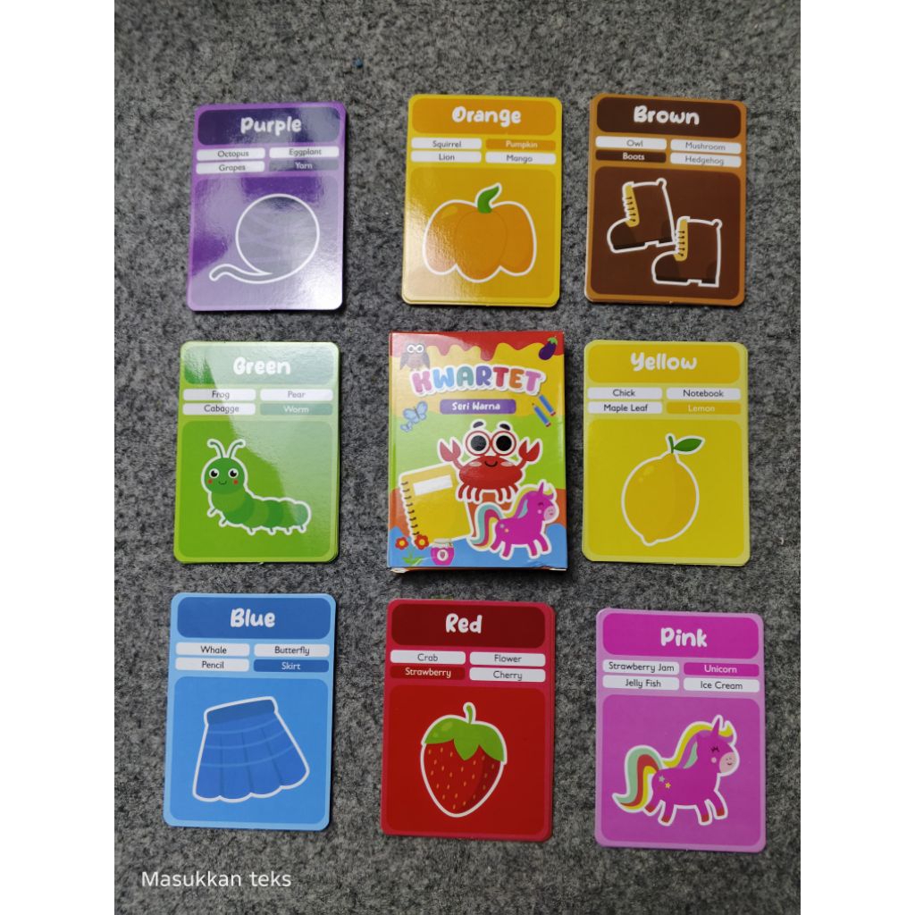 [GETOYS] KARTU KWARTET GAMBAR BINATANG MAINAN EDUKASI ANAK