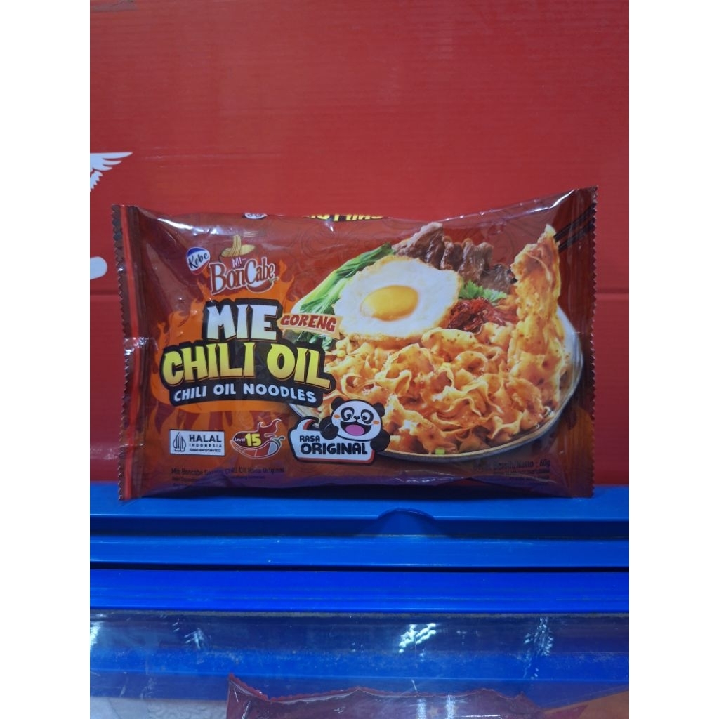 Kobe Mi BonCabe Mie Goreng Chili Oil (Chili Oil Noodles) Rasa: Original 60g