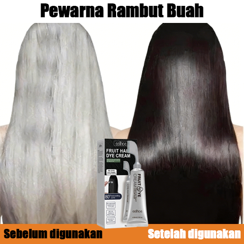 Mooncy Fruity Hair Color Cream 80ml Pewarna Rambut Tanpa Bleaching Semir Rambut Hitam Semir Rambut H