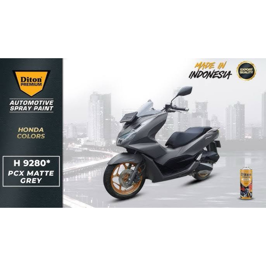 CAT SEMPROT DITON PREMIUM H 9280 * WARNA PCX MATTE GREY ABU-ABU DOFF HONDA COLOR