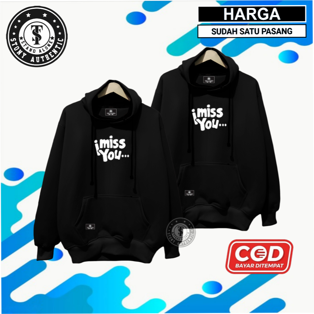 Hoodie Couple Pasangan Terbaru Jaket Distro Couple Bahan Katun Flecee Tebal Switer Pria Wanita