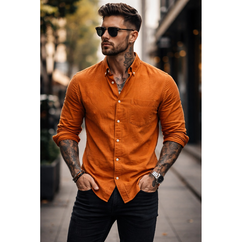 Kemeja S.Oliver Lengan Panjang Pria