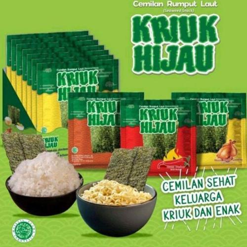 Kriuk Hijau Rumput Laut Nori 1box 12 pcs