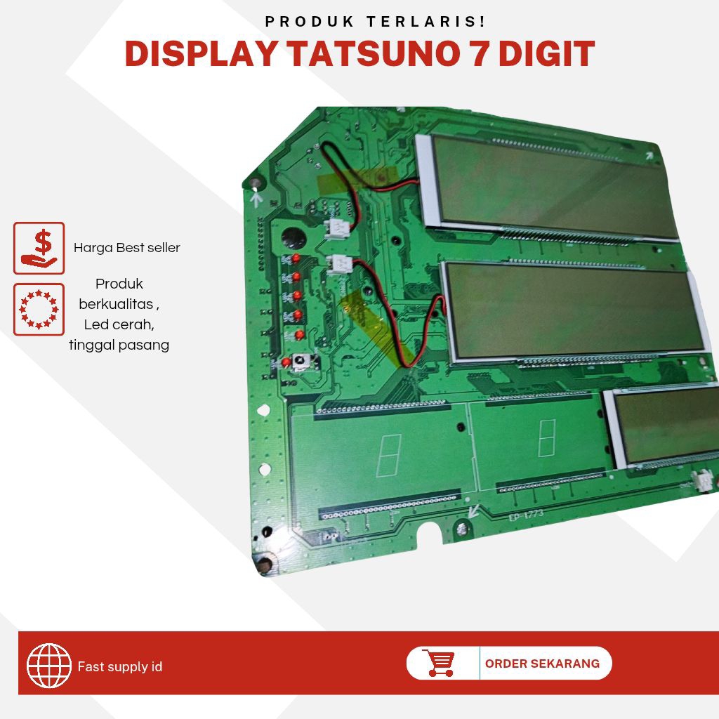 Display Tatsuno 7 Digit EP 1773 / Display board Tatsuno SPBU