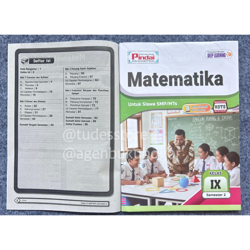 LKS kelas 7 8 9 PINDAI MTK SMP MATEMATIKA SEMESTER 2 PENERBIT ARYA DUTA