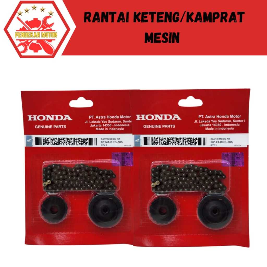 Rantai Mesin Kit Keteng Set Motor Honda Supra Fit Revo (06141-KRS-505)
