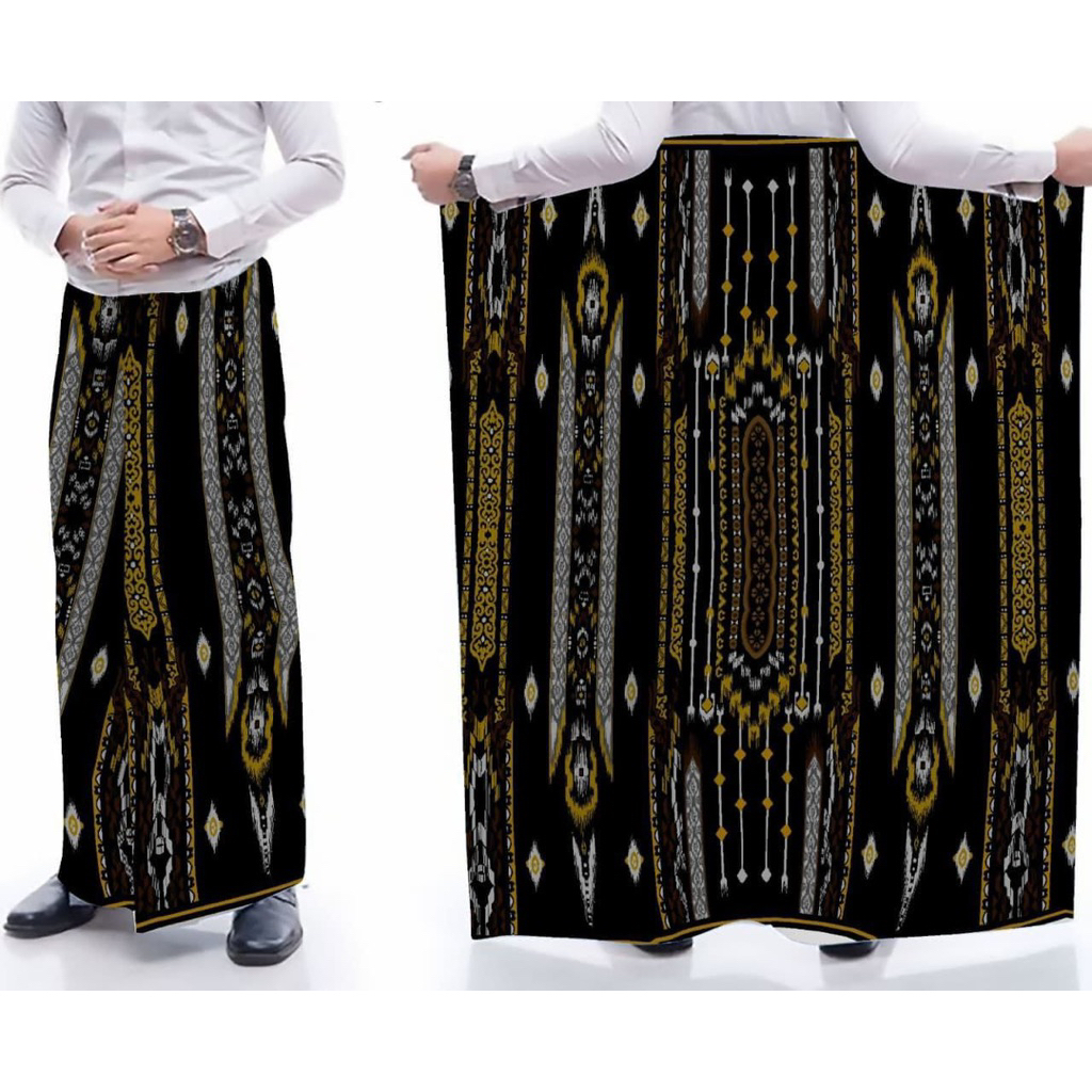 SARUNG / SARUNG BATIK PRIA DEWASA / PALAIKAT WADIMOR / SARWON NAVY / GERBANG
