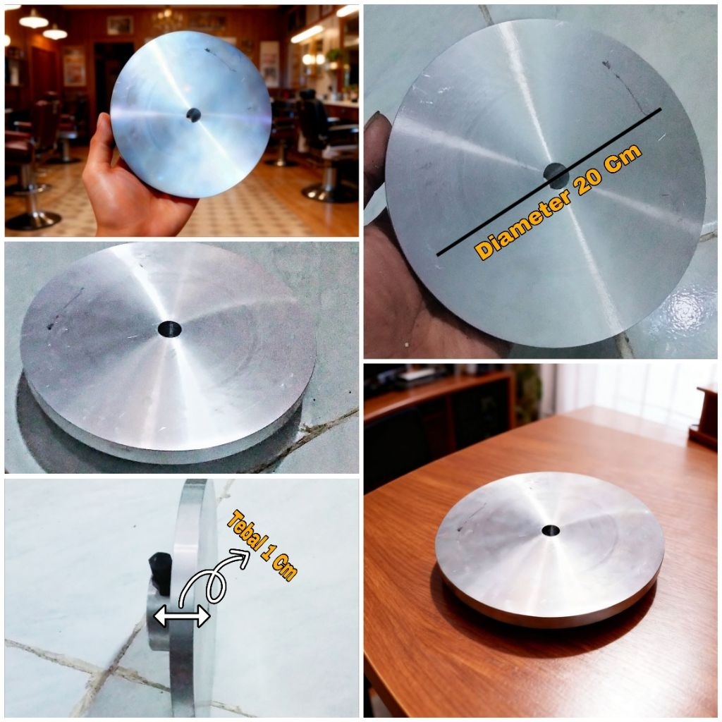 PIRINGAN ASAHAN PISAU CUKUR Diameter 20 Cm // Piringan Well Untuk Asahan Mata Pisau Clipper - Piring